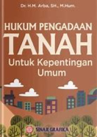 Image of Hukum Pengadaan Tanah Untuk Kepentingan Umum