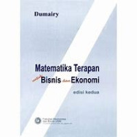 Image of Matematika Terapan Untuk Bisnis dan Ekonomi Edisi Kedua