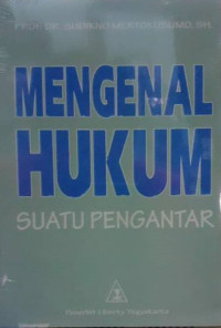 Image of Mengenal Hukum : Suatu Pengantar