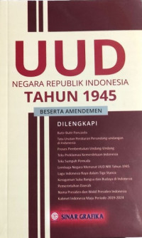 Image of UUD Negara Republik Indonesia Tahun 1945 Berserta Amandemen