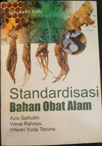 Image of Standardisasi Bahan Obat Alam