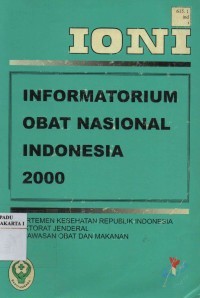 Image of IONI : Informatorium Obat Nasional Indonesia 2000