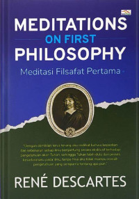 Image of Meditations On First Philosophy = Meditasi Filsafat Pertama