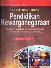 Image of Paradigma Baru Pendidikan Kewarganegaraan : Panduan Kuliah di Perguruan Tinggi