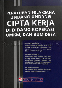 Image of Peraturan Pelaksana Undang-Undang Cipta Kerja di  Bidang Koperasi, UMKM dan BUM Desa